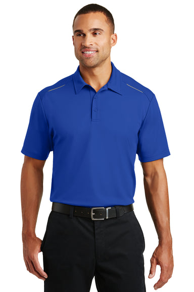 Port Authority K580 Mens Moisture Wicking Short Sleeve Polo Shirt Royal Blue Front