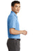 Port Authority K581 Mens Coastal Moisture Wicking Short Sleeve Polo Shirt Moonlight Blue/White Side