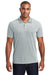 Port Authority K582 Mens Oxford Moisture Wicking Short Sleeve Polo Shirt Gusty Grey Front