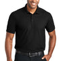 Port Authority Mens EZPerformance Moisture Wicking Short Sleeve Polo Shirt - Black