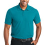 Port Authority Mens EZPerformance Moisture Wicking Short Sleeve Polo Shirt - Teal Green