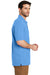 Port Authority K8000 Mens Wrinkle Resistant Short Sleeve Polo Shirt Azure Blue Side
