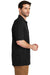 Port Authority K8000 Mens Wrinkle Resistant Short Sleeve Polo Shirt Black Side