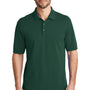 Port Authority Mens Wrinkle Resistant Short Sleeve Polo Shirt - Green Glen - Closeout