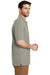 Port Authority K8000 Mens Wrinkle Resistant Short Sleeve Polo Shirt Heather Oxford Grey Side