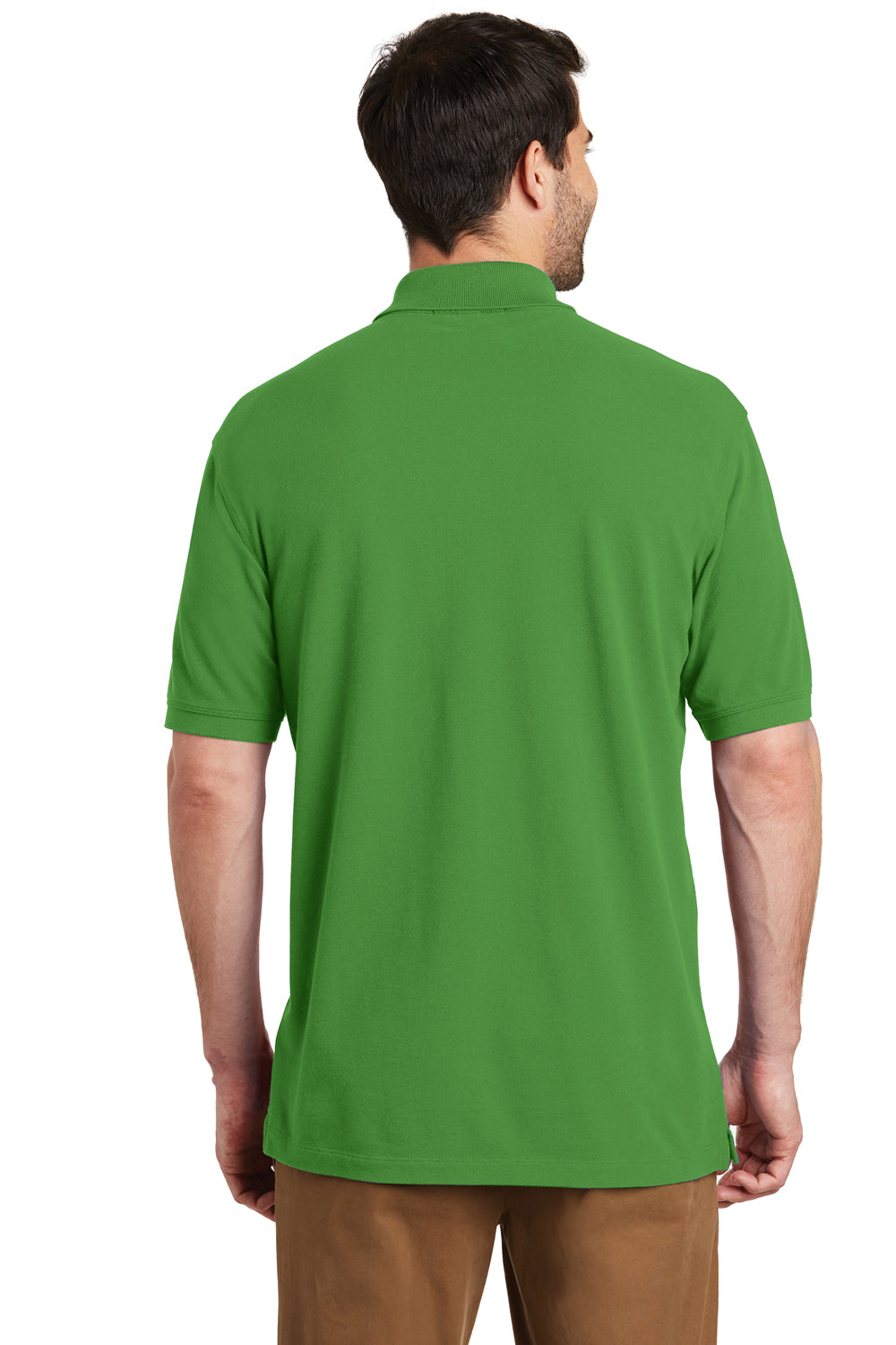 Port Authority K8000 Mens Wrinkle Resistant Short Sleeve Polo Shirt Vine Green Back