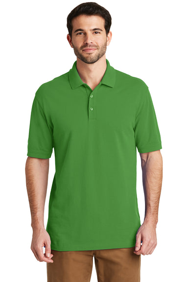 Port Authority K8000 Mens Wrinkle Resistant Short Sleeve Polo Shirt Vine Green Front