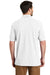 Port Authority K8000 Mens Wrinkle Resistant Short Sleeve Polo Shirt White Back