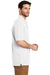 Port Authority K8000 Mens Wrinkle Resistant Short Sleeve Polo Shirt White Side
