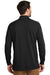 Port Authority K8000LS Mens Wrinkle Resistant Long Sleeve Polo Shirt Black Back