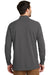 Port Authority K8000LS Mens Wrinkle Resistant Long Sleeve Polo Shirt Sterling Grey Back