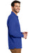 Port Authority K8000LS Mens Wrinkle Resistant Long Sleeve Polo Shirt Royal Blue Side
