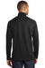 Port Authority K806 Mens Moisture Wicking 1/4 Zip Sweatshirt Black Back