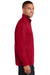 Port Authority K806 Mens Moisture Wicking 1/4 Zip Sweatshirt Red Side
