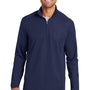 Port Authority Mens Moisture Wicking 1/4 Zip Sweatshirt - True Navy Blue