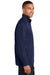 Port Authority K806 Mens Moisture Wicking 1/4 Zip Sweatshirt Navy Blue Side