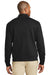 Port Authority K807 Mens 1/4 Zip Long Sleeve Sweater Black Back