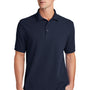 Port & Company Mens Stain Resistant Short Sleeve Polo Shirt - Deep Navy Blue