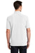 Port & Company KP1500 Mens Stain Resistant Short Sleeve Polo Shirt White Back