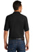 Port & Company KP155 Mens Core Stain Resistant Short Sleeve Polo Shirt Black Back