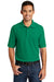 Port & Company KP155 Mens Core Stain Resistant Short Sleeve Polo Shirt Kelly Green Front