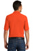 Port & Company KP155 Mens Core Stain Resistant Short Sleeve Polo Shirt Orange Back