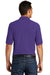 Port & Company KP155 Mens Core Stain Resistant Short Sleeve Polo Shirt Purple Back