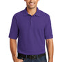 Port & Company Mens Core Stain Resistant Short Sleeve Polo Shirt - Purple