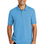 Port & Company Mens Core Stain Resistant Short Sleeve Polo Shirt - Aquatic Blue