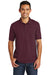 Port & Company KP55 Mens Core Stain Resistant Short Sleeve Polo Shirt Maroon Front