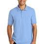 Port & Company Mens Core Stain Resistant Short Sleeve Polo Shirt - Light Blue