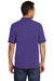 Port & Company KP55 Mens Core Stain Resistant Short Sleeve Polo Shirt Purple Back