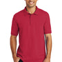 Port & Company Mens Core Stain Resistant Short Sleeve Polo Shirt - Red