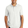 Port & Company Mens Core Stain Resistant Short Sleeve Polo Shirt - White