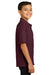 Port & Company KP55Y Youth Core Stain Resistant Short Sleeve Polo Shirt Maroon Side
