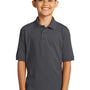 Port & Company Youth Core Stain Resistant Short Sleeve Polo Shirt - Charcoal Grey