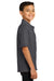 Port & Company KP55Y Youth Core Stain Resistant Short Sleeve Polo Shirt Charcoal Grey Side
