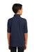 Port & Company KP55Y Youth Core Stain Resistant Short Sleeve Polo Shirt Navy Blue Back