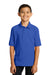 Port & Company KP55Y Youth Core Stain Resistant Short Sleeve Polo Shirt Royal Blue Front