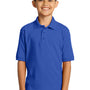Port & Company Youth Core Stain Resistant Short Sleeve Polo Shirt - Royal Blue