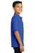Port & Company KP55Y Youth Core Stain Resistant Short Sleeve Polo Shirt Royal Blue Side