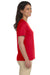 LAT L-3587 Womens Premium Jersey Short Sleeve V-Neck T-Shirt Red Side