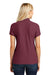Port Authority L100 Womens Core Classic Short Sleeve Polo Shirt Burgundy Back
