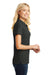 Port Authority L100 Womens Core Classic Short Sleeve Polo Shirt Black Side