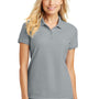 Port Authority Womens Core Classic Short Sleeve Polo Shirt - Gusty Grey