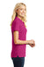 Port Authority L100 Womens Core Classic Short Sleeve Polo Shirt Azalea Pink Side