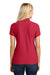 Port Authority L100 Womens Core Classic Short Sleeve Polo Shirt Red Back