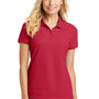 Port Authority Womens Core Classic Short Sleeve Polo Shirt - Rich Red