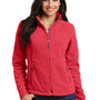 Port Authority Womens Full Zip Fleece Jacket - Hibiscus Pink - Closeout