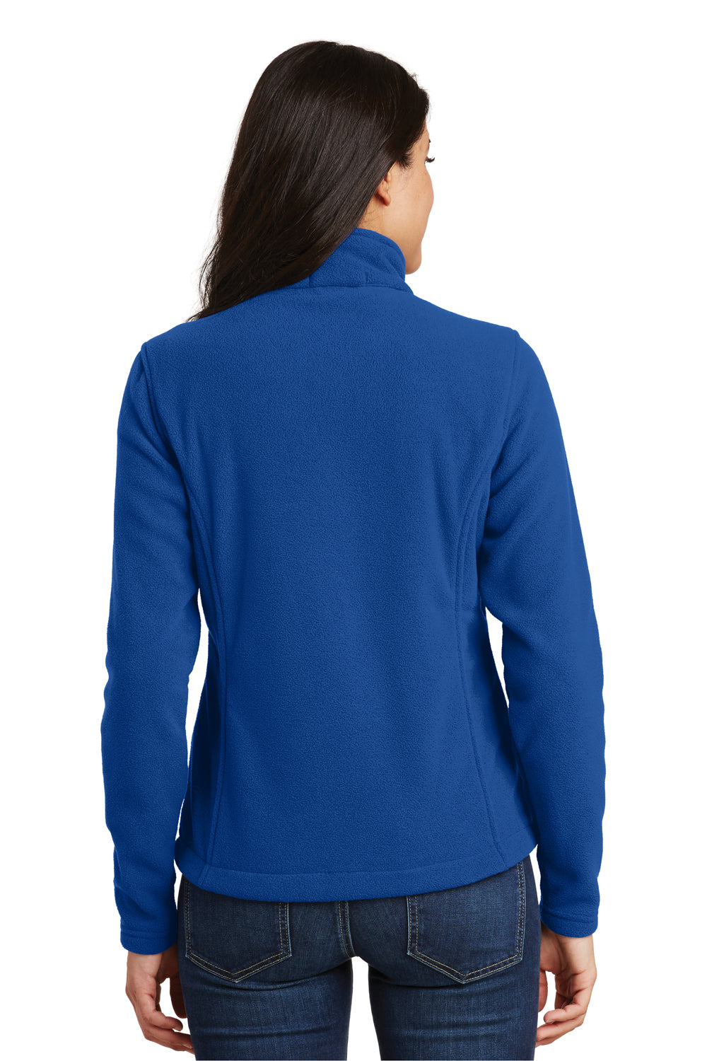 Port Authority L217 Womens Full Zip Fleece Jacket Royal Blue Back